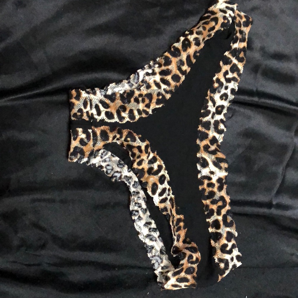Black/Cheetah Print Underwear